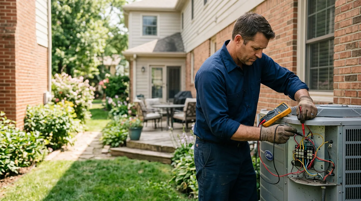HVAC technician working near Uxbridge, MA